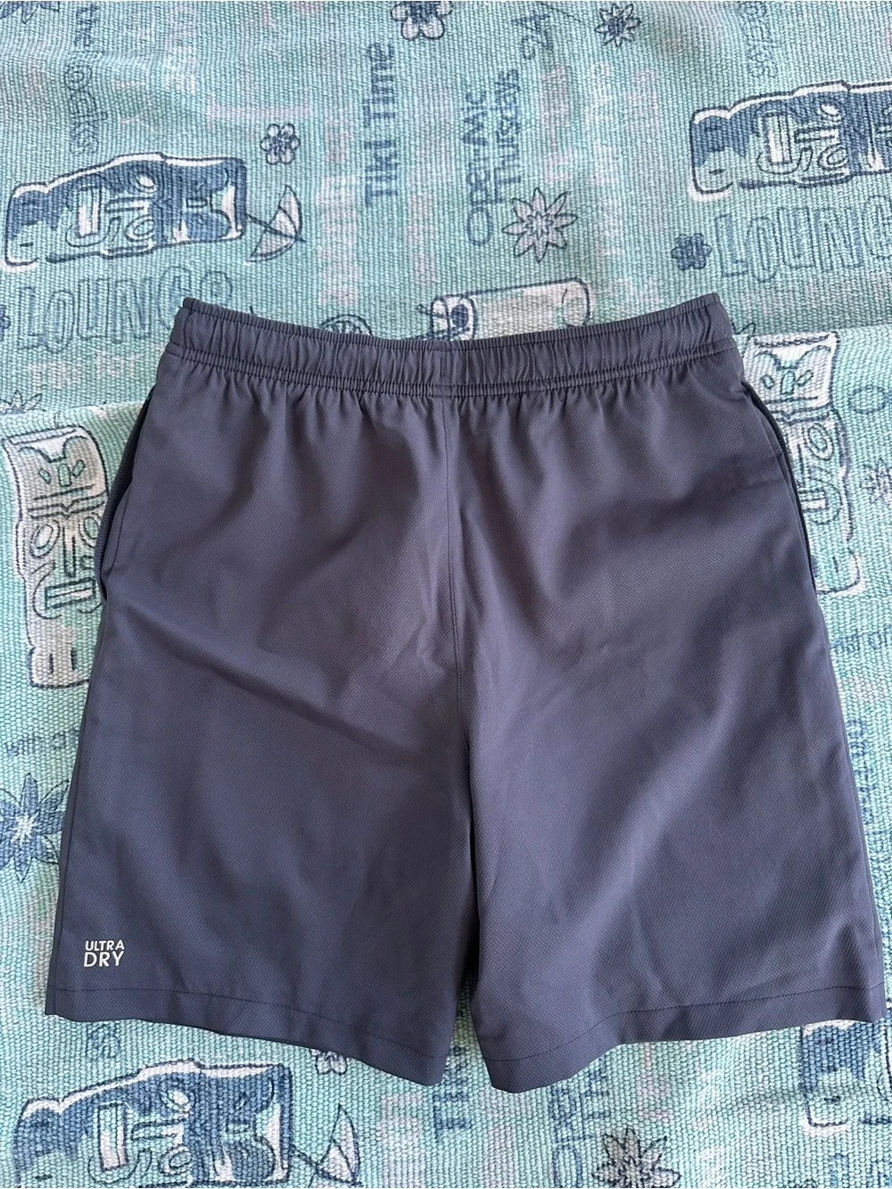 Lacoste Men’s Charcoal Gray Swim Trunks